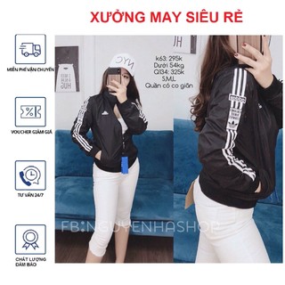 [S06][M] Áo khoát nữ gió dù 2 lớp chống nắng adas thêu tay xitin cá tính xitin - M010