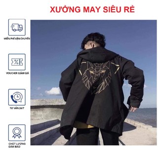 [S06][P] Áo khoác nam dù 2 lớp in tay chữ lưng ANGELS y hình - M172