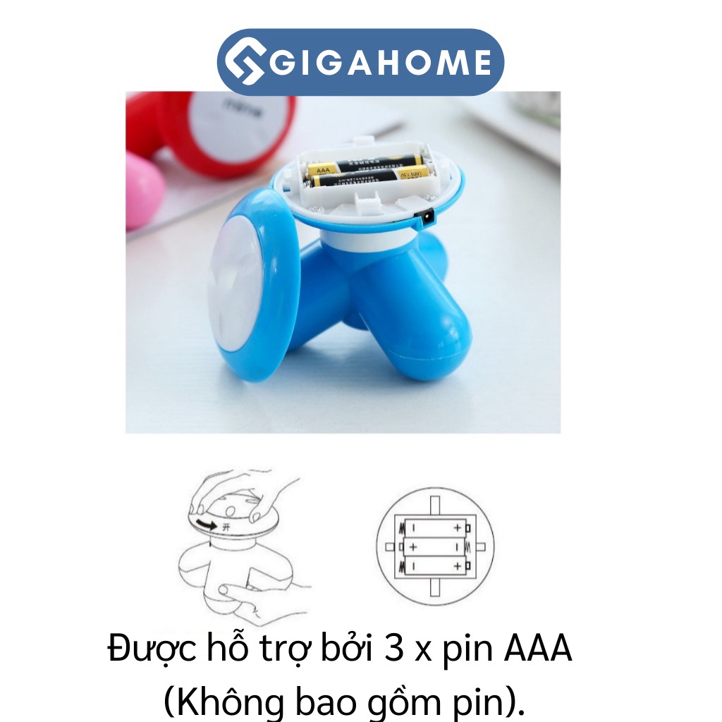 Máy Massage Cầm Tay Mini Rung 3 Chân GIGAHOME Giảm Đau Nhức Toàn Thân 2709