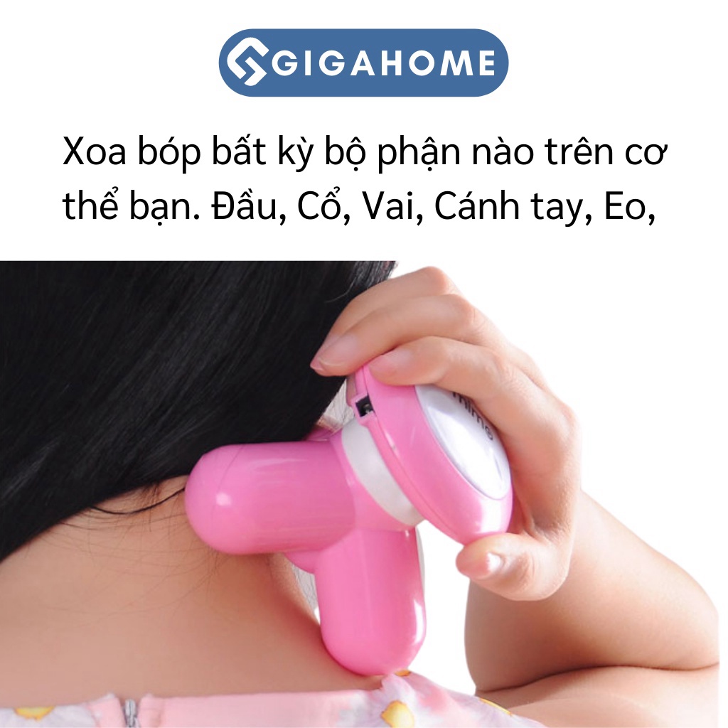 Máy Massage Cầm Tay Mini Rung 3 Chân GIGAHOME Giảm Đau Nhức Toàn Thân 2709