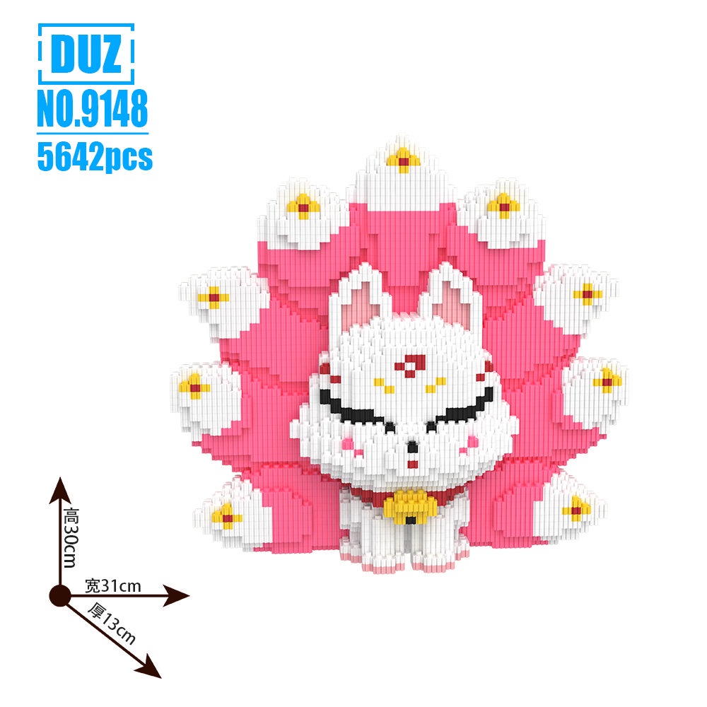Đồ Chơi Mô Hình lego Cáo Chín Tầng Dạ Quang Chất Lượng Cao