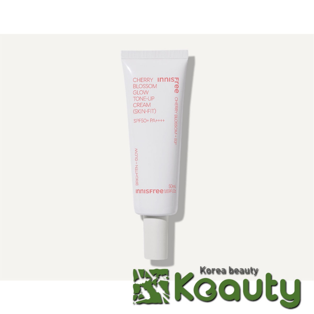 Kem nâng tông chống nắng innisfree Jeju Cherry Blossom Skin-Fit Tone up Cream SPF50 PA++ 50ml
