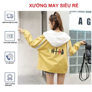 [S06][M] Áo khoác nữ Áo khoát nữ gió dù 2 lớp chống nắng in hình cá đẹp bao đẹp mẫu mới - M051