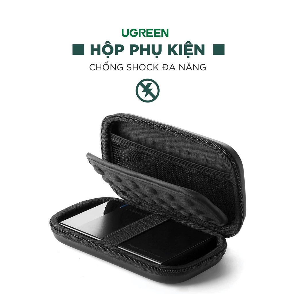 Hộp đựng phụ kiện công nghệ UGREEN LP128 50274 tai nghe thẻ nhớ cáp USB ổ cứng