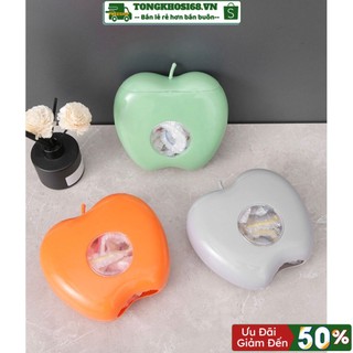 Hộp Nhựa Đựng Túi Màng Bọc Thực Phẩm Hình Quả Táo Gắn Tường Chống Bụi Cho Nhà Bếp Tiện Lợi - Kho Sỉ CK 68