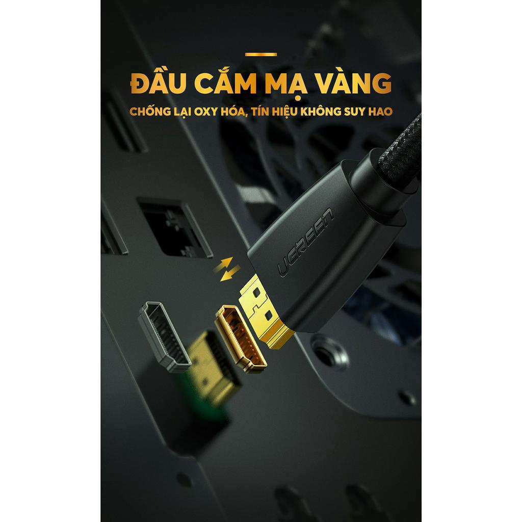 Cáp HDMI 2.0 Ugreen HD118 Tốc độ truyền tải dữ liệu 18Gbps | Độ phân giải 3D 4K*2K 4096x2160p/30Hz | Bảo Hành 18th