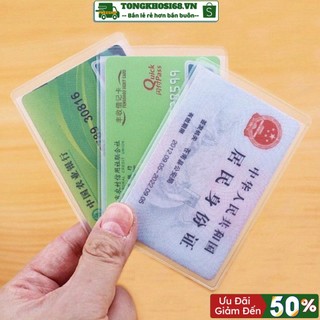 Vỏ bọc cccd trong suốt chống trầy xước thẻ atm, thẻ nhân viên, vỏ đựng cccd chống xước