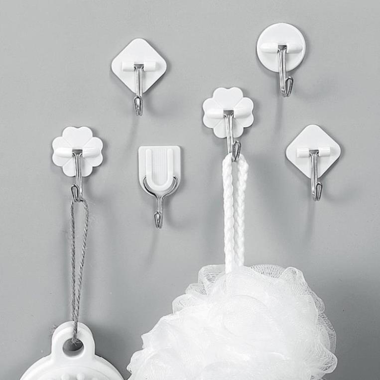 Móc Treo Đồ Dán Tường Trong Suốt Siêu Bền Kích Thước 6x6cm