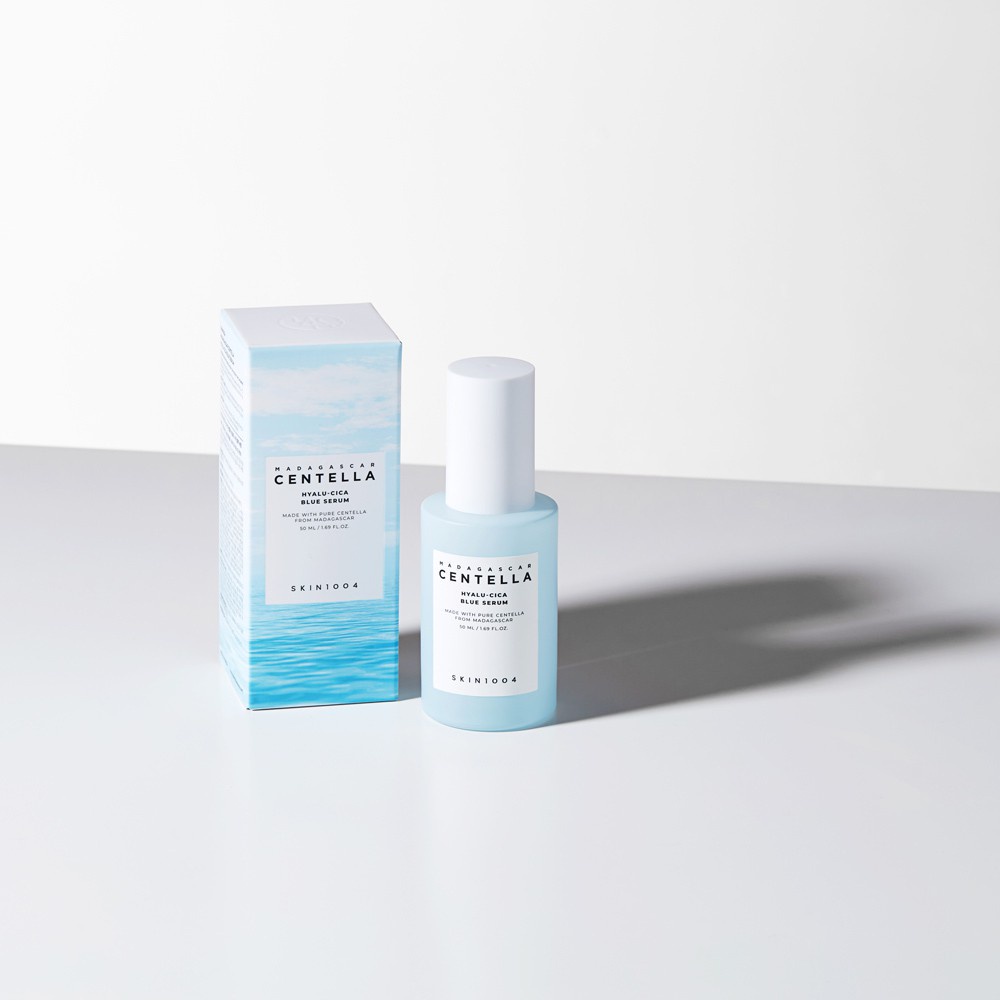 Tinh Chất Cấp Ẩm - Làm Dịu & Dưỡng Sáng Da Madagascar Centella Hyalu-Cica Blue Serum SKIN1004 50ml