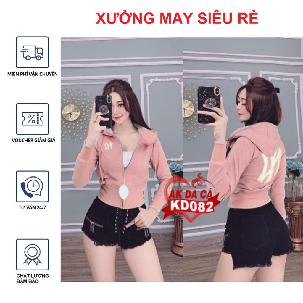 Áo khoác da cá NY ngộ nghĩnh xinh xinh-A398