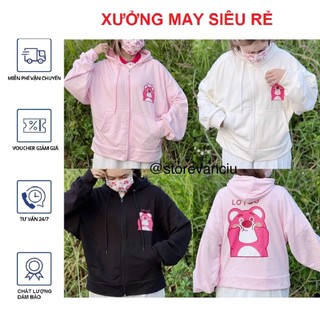 Áo khoác nữ nỉ lotso siêu hot cute-a893