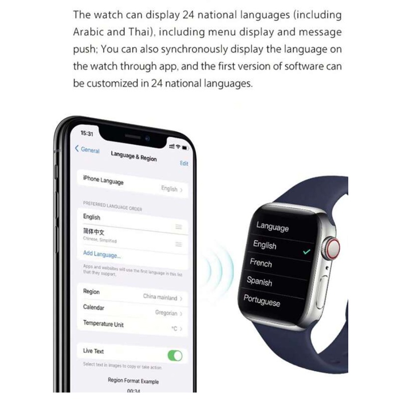 Đồng Hồ Thông Minh Kết Nối Điện Thoại Daisy Mẫu DAJD156