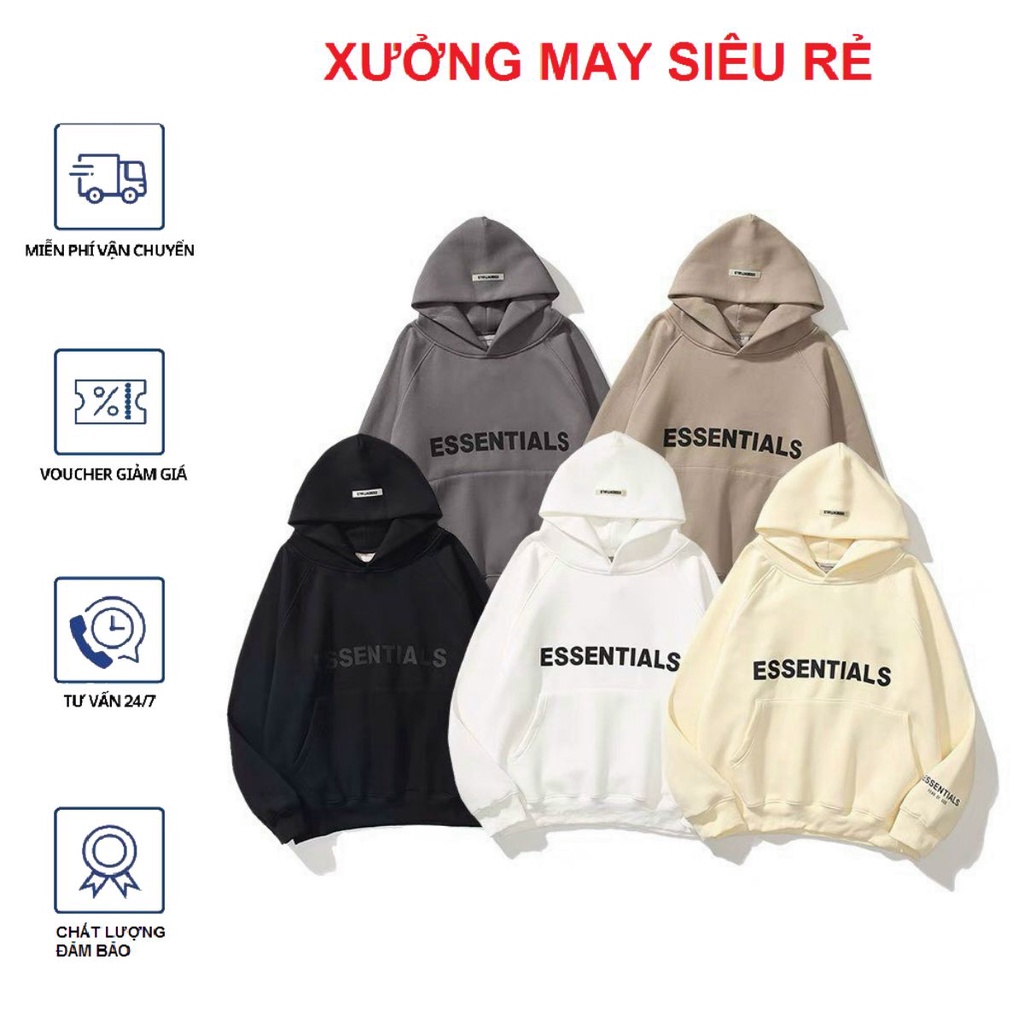 Áo khoác nữ hoodie ESSENTIALS siêu hot dễ thương-A966