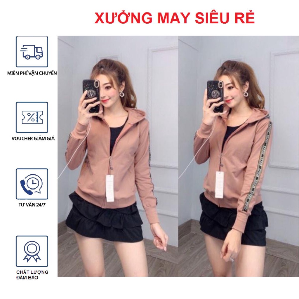 Áo khoác G.U viền tay cực chuẩn hàng bao chất-A379