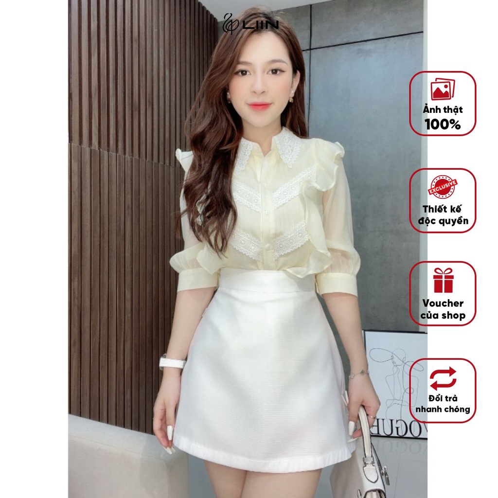 Chân Váy Trắng Chữ A 3 Lớp Không Lộ Liin Clothing Chất Liệu Cao Cấp - CVT066SWH-S23