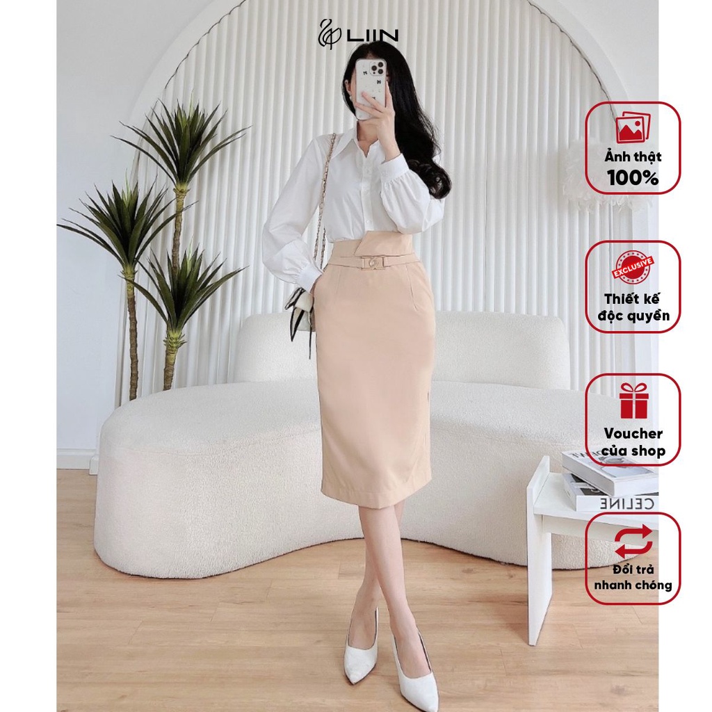 Chân váy dài Liin Clothing Thiết Kế Chất Liệu Cao Cấp - J4382-0522
