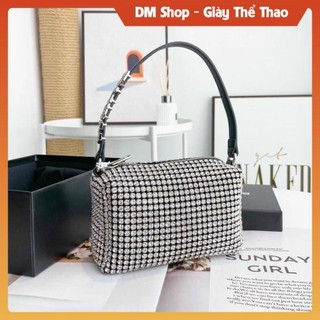 Túi đeo chéo vai wang đính đá xịn sò full box,túi cầm tay wang vai đính đá xịn xò full box đi làm đi chơi dm shop