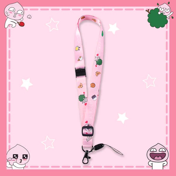 Mobile Dây Đeo Thẻ id Họa Tiết Hoạt Hình Dễ Thương Có Thể Điều Chỉnh Độ Dài