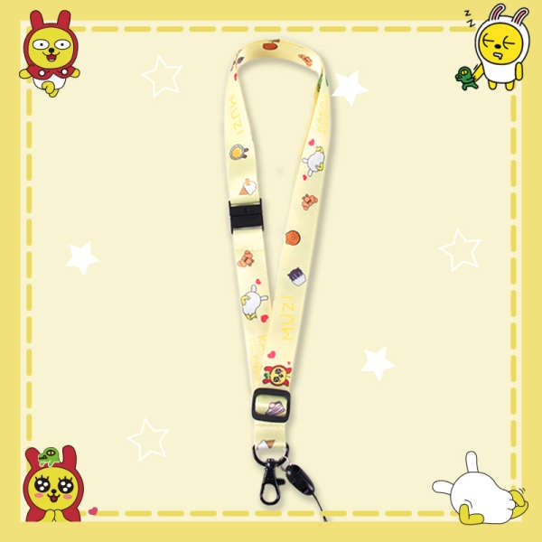 Mobile Dây Đeo Thẻ id Họa Tiết Hoạt Hình Dễ Thương Có Thể Điều Chỉnh Độ Dài
