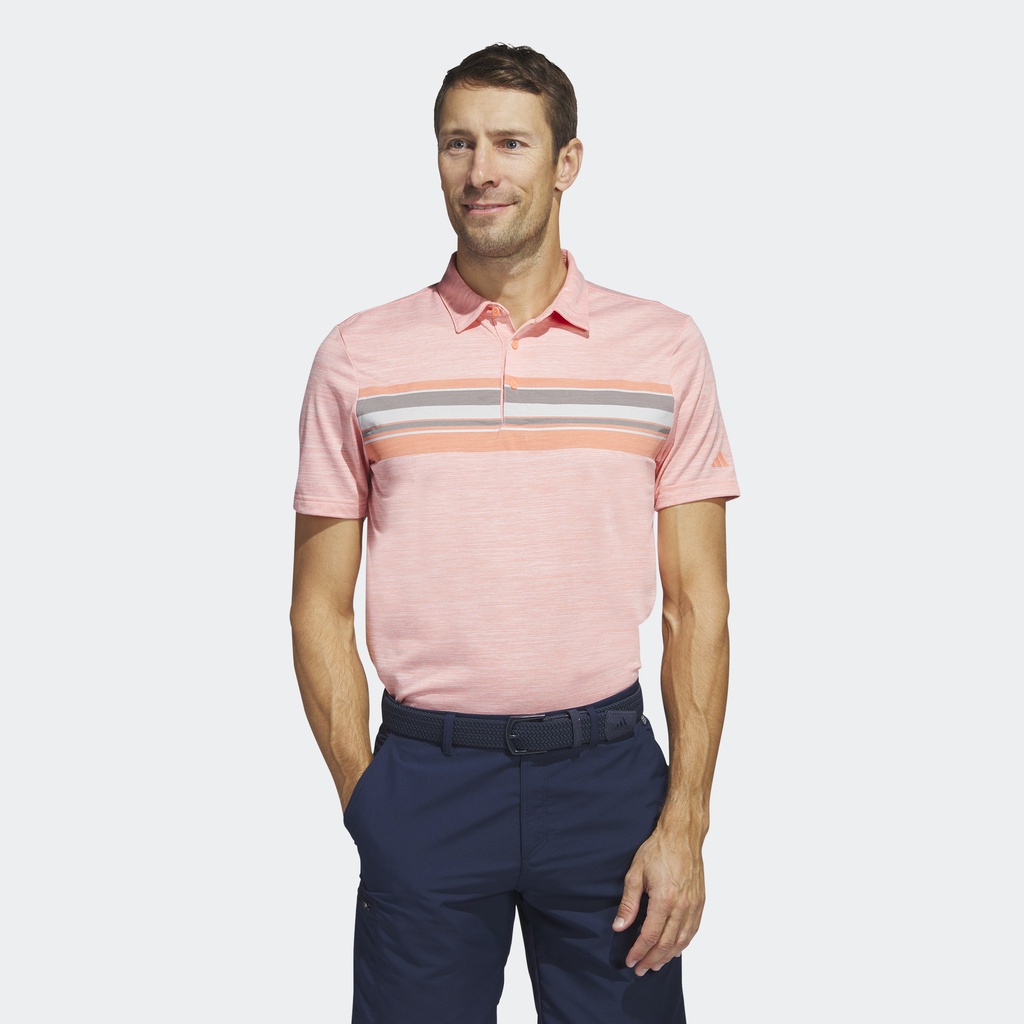 Adidas Đánh gôn Áo Polo Graphic Ngang Ngực Nam trái cam HR7995