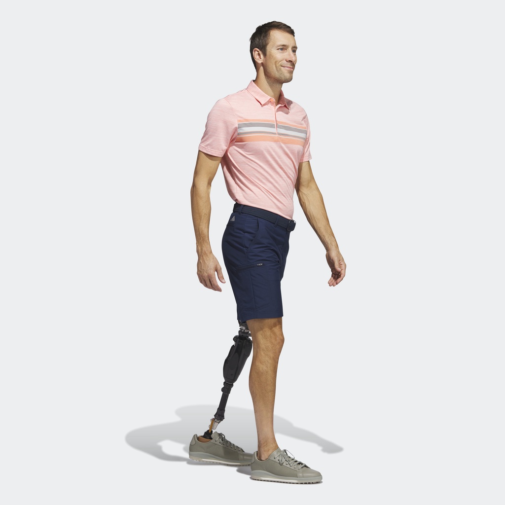 Adidas Đánh gôn Áo Polo Graphic Ngang Ngực Nam trái cam HR7995