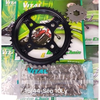 Nhông sên dĩa vital winner 150/ winner x - sên đen 10ly vital 428hsb