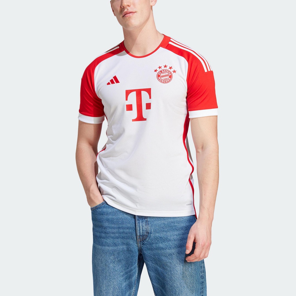 Adidas Bóng đá Áo Đấu Sân Nhà FC Bayern 23/24 Nam trắng IJ7442