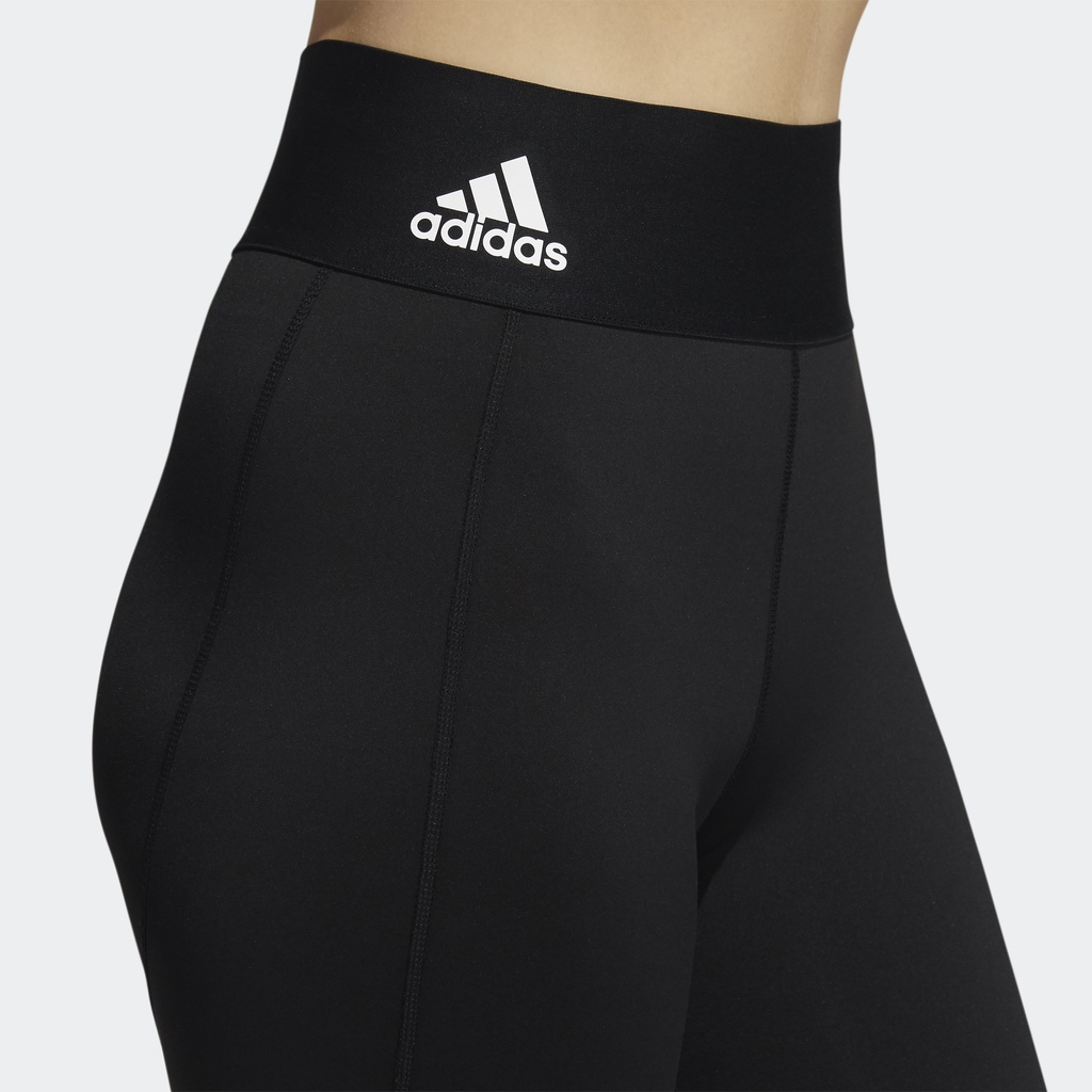 Adidas Tập luyện Quần Bó Dáng Dài Logo Techfit Nữ Đen GR8046