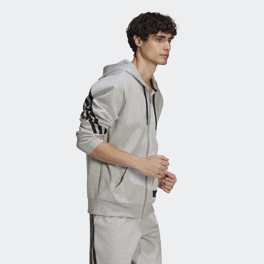 Adidas Phong cách sống Áo Hoodie 3 Sọc Future Icons adidas Sportswear Nam Xám H39780