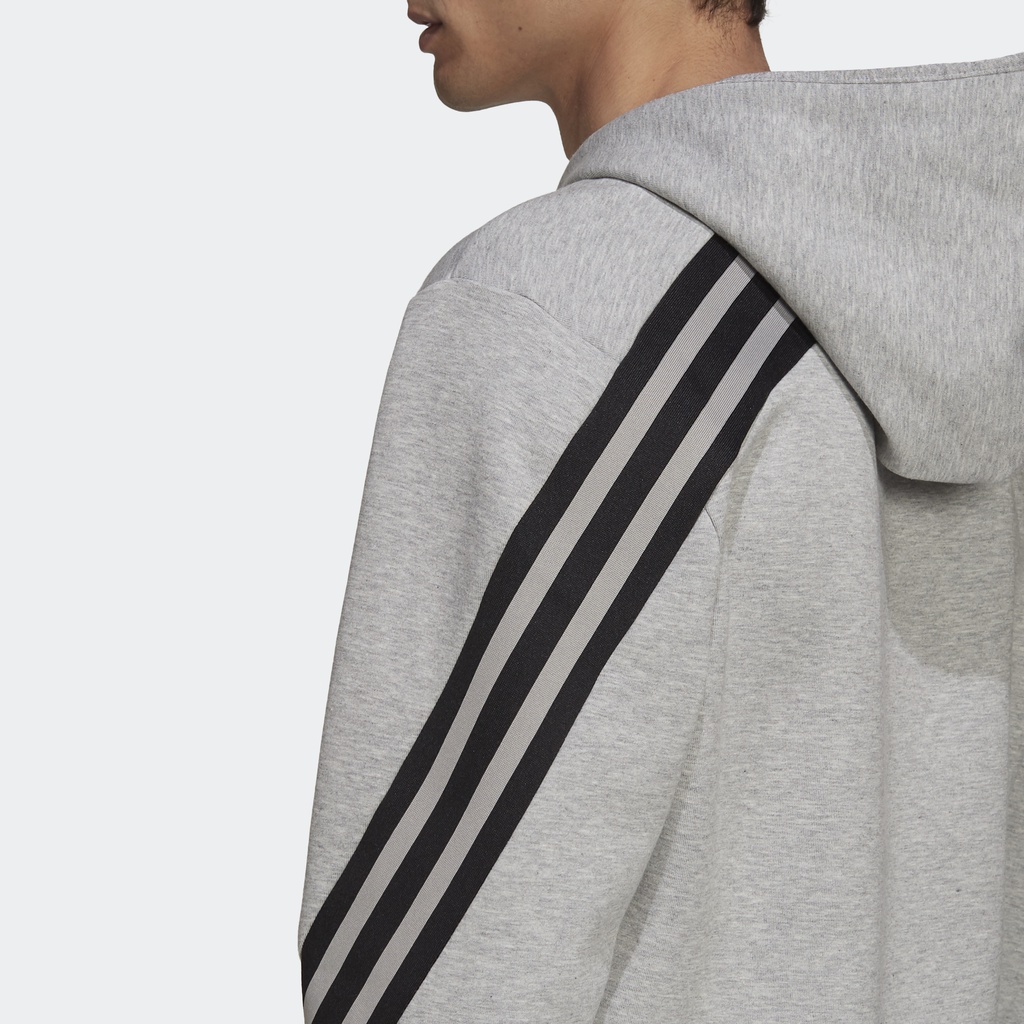 Adidas Phong cách sống Áo Hoodie 3 Sọc Future Icons adidas Sportswear Nam Xám H39780