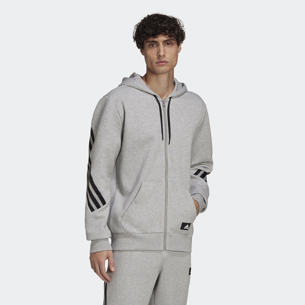 Adidas Phong cách sống Áo Hoodie 3 Sọc Future Icons adidas Sportswear Nam Xám H39780
