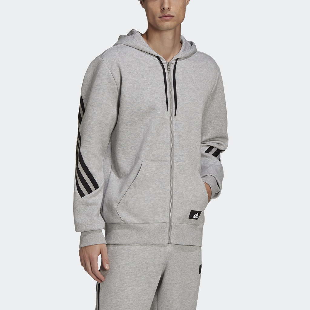 Adidas Phong cách sống Áo Hoodie 3 Sọc Future Icons adidas Sportswear Nam Xám H39780