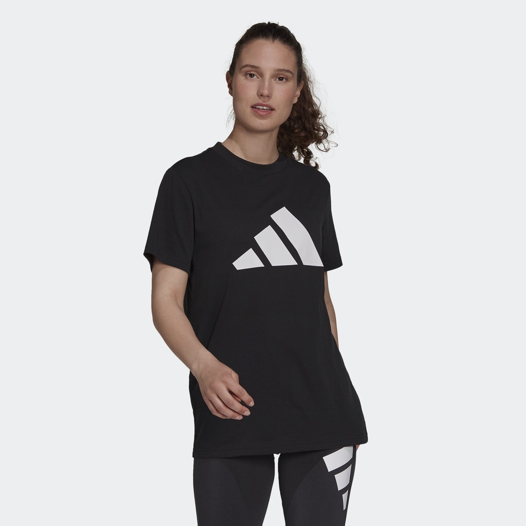 Adidas Phong cách sống Áo Thun Graphic Logo Future Icons adidas Sportswear Nữ Đen H24100