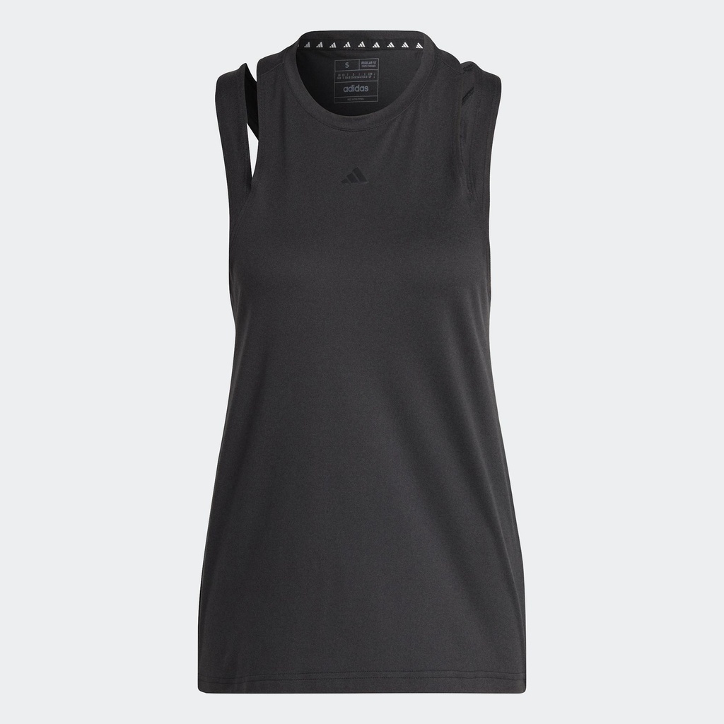 adidas Tập luyện Áo Tank Top Logo 3 Bar Train Essentials AEROREADY Nữ Đen HR7787