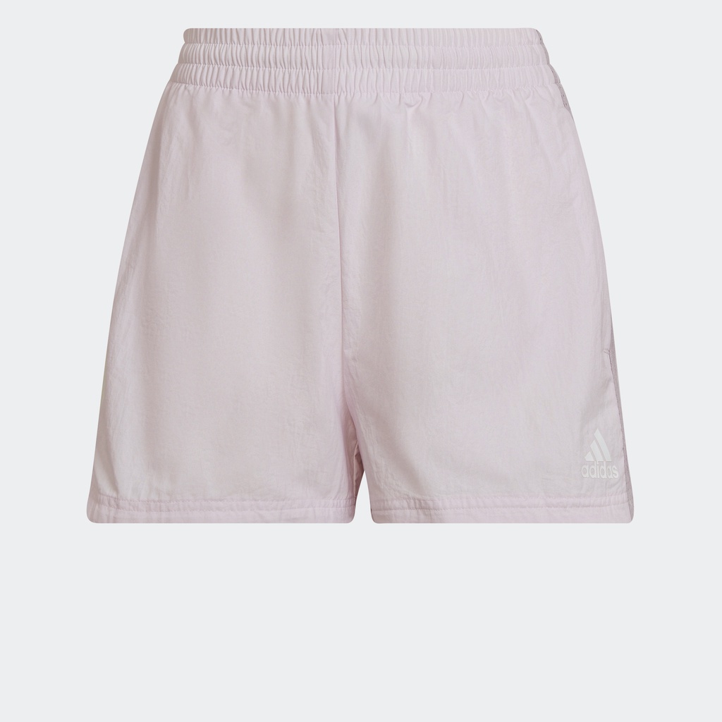 adidas Phong cách sống Quần Short Dệt 3 Sọc Essentials (Loose Fit) Nữ Hồng HC9149