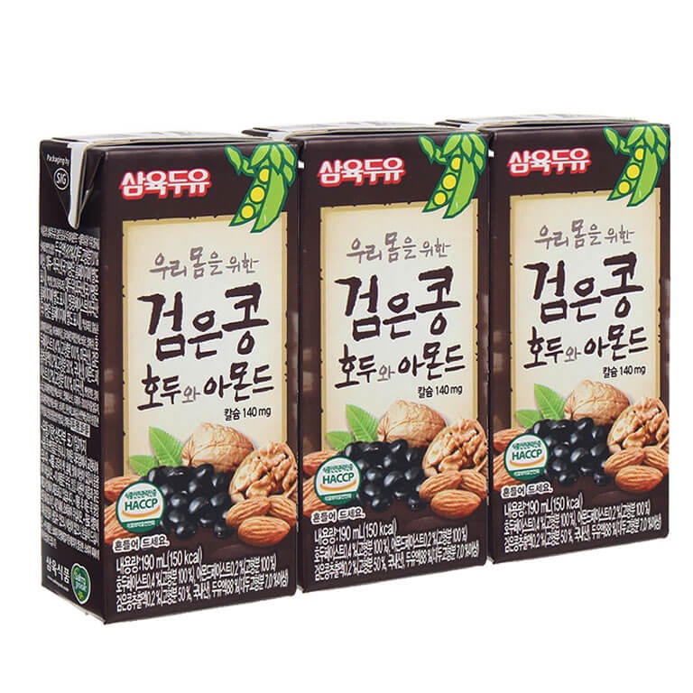 Sữa Óc Chó Hàn Quốc Hạnh Nhân Đậu Đen 110ml /190ml (thùng 24 hộp)
