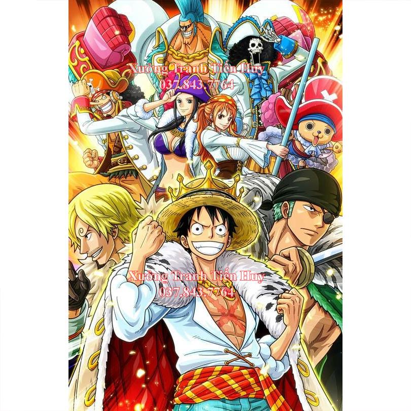 Poster One Piece Dán Tường Kiểu Mới kích thước 20x30cm - Tranh Nhân vật hoạt hình One Piece dùng trang trí nội thất