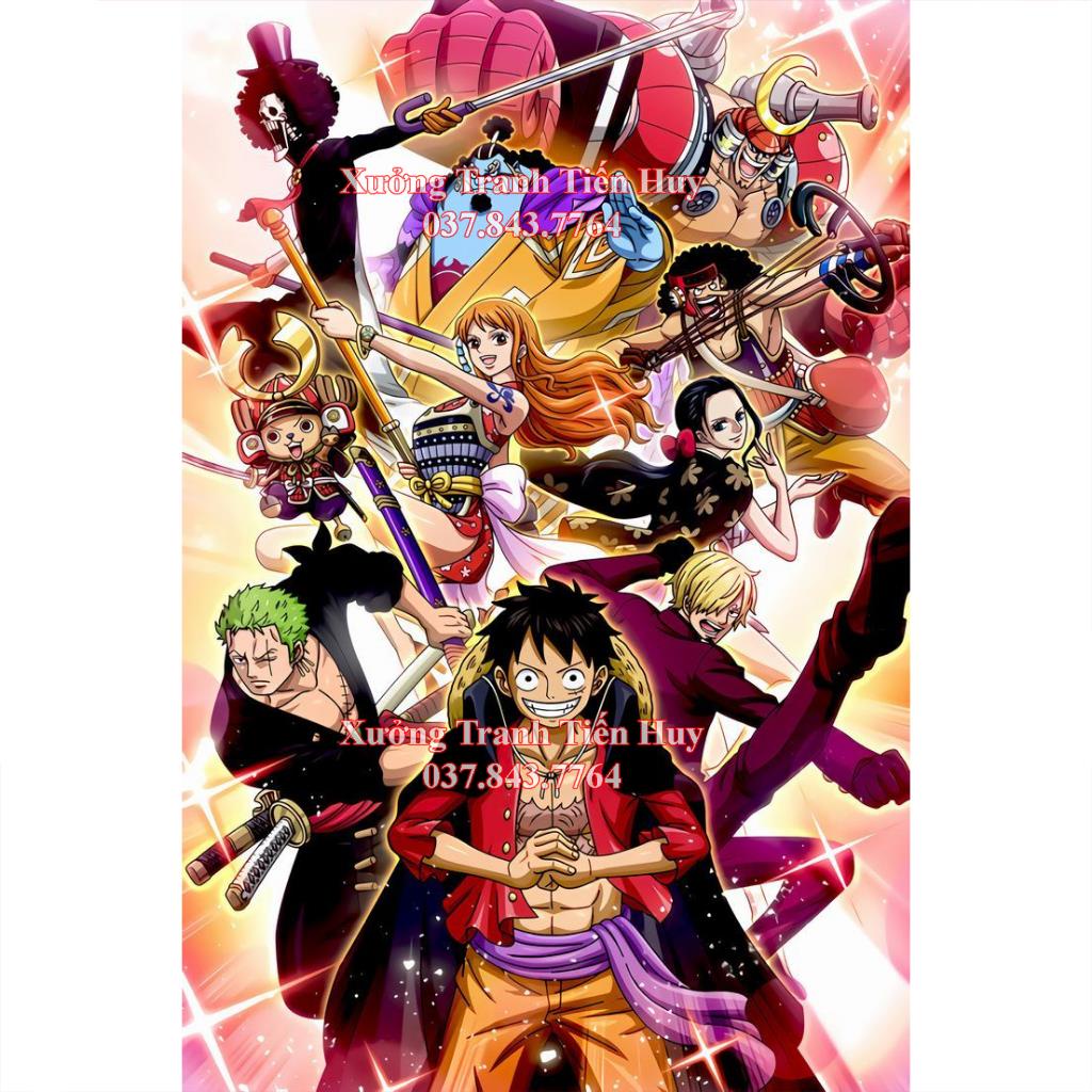 Poster One Piece Dán Tường Kiểu Mới kích thước 20x30cm - Tranh Nhân vật hoạt hình One Piece dùng trang trí nội thất