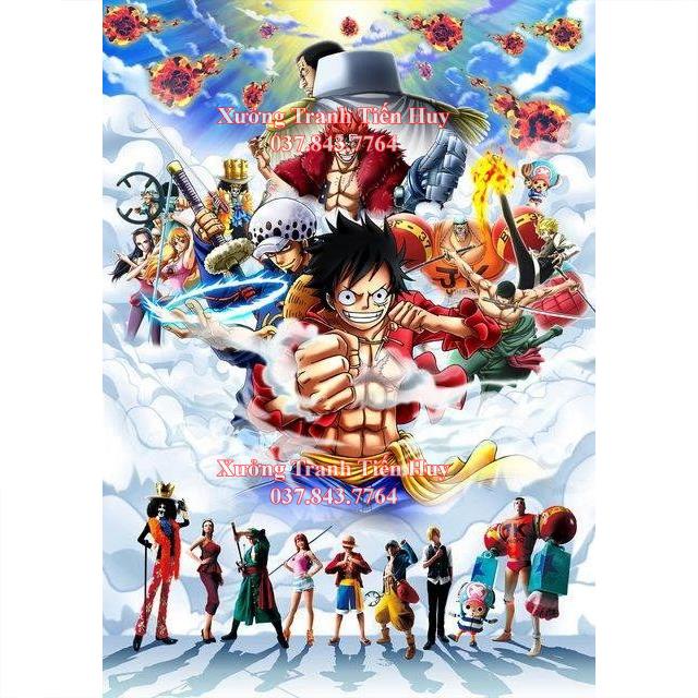 Poster One Piece Dán Tường Kiểu Mới kích thước 20x30cm - Tranh Nhân vật hoạt hình One Piece dùng trang trí nội thất