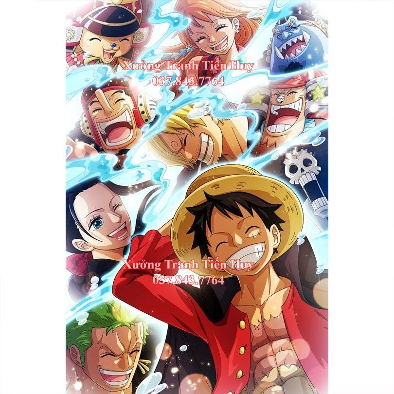 Poster One Piece Dán Tường Kiểu Mới kích thước 20x30cm - Tranh Nhân vật hoạt hình One Piece dùng trang trí nội thất