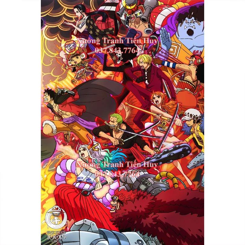 Poster One Piece Dán Tường Kiểu Mới kích thước 20x30cm - Tranh Nhân vật hoạt hình One Piece dùng trang trí nội thất