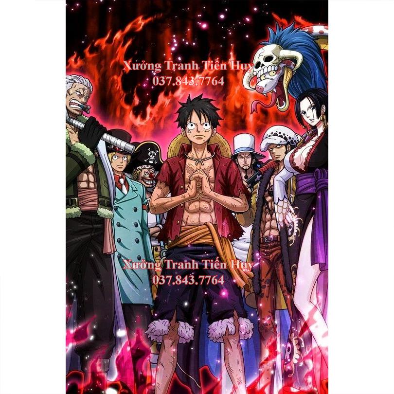 Poster One Piece Dán Tường Kiểu Mới kích thước 20x30cm - Tranh Nhân vật hoạt hình One Piece dùng trang trí nội thất