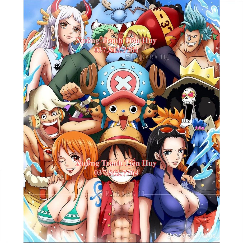 Poster One Piece Dán Tường Kiểu Mới kích thước 20x30cm - Tranh Nhân vật hoạt hình One Piece dùng trang trí nội thất