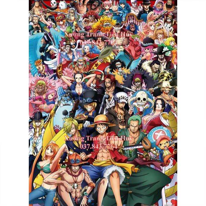 Poster One Piece Dán Tường Kiểu Mới kích thước 20x30cm - Tranh Nhân vật hoạt hình One Piece dùng trang trí nội thất