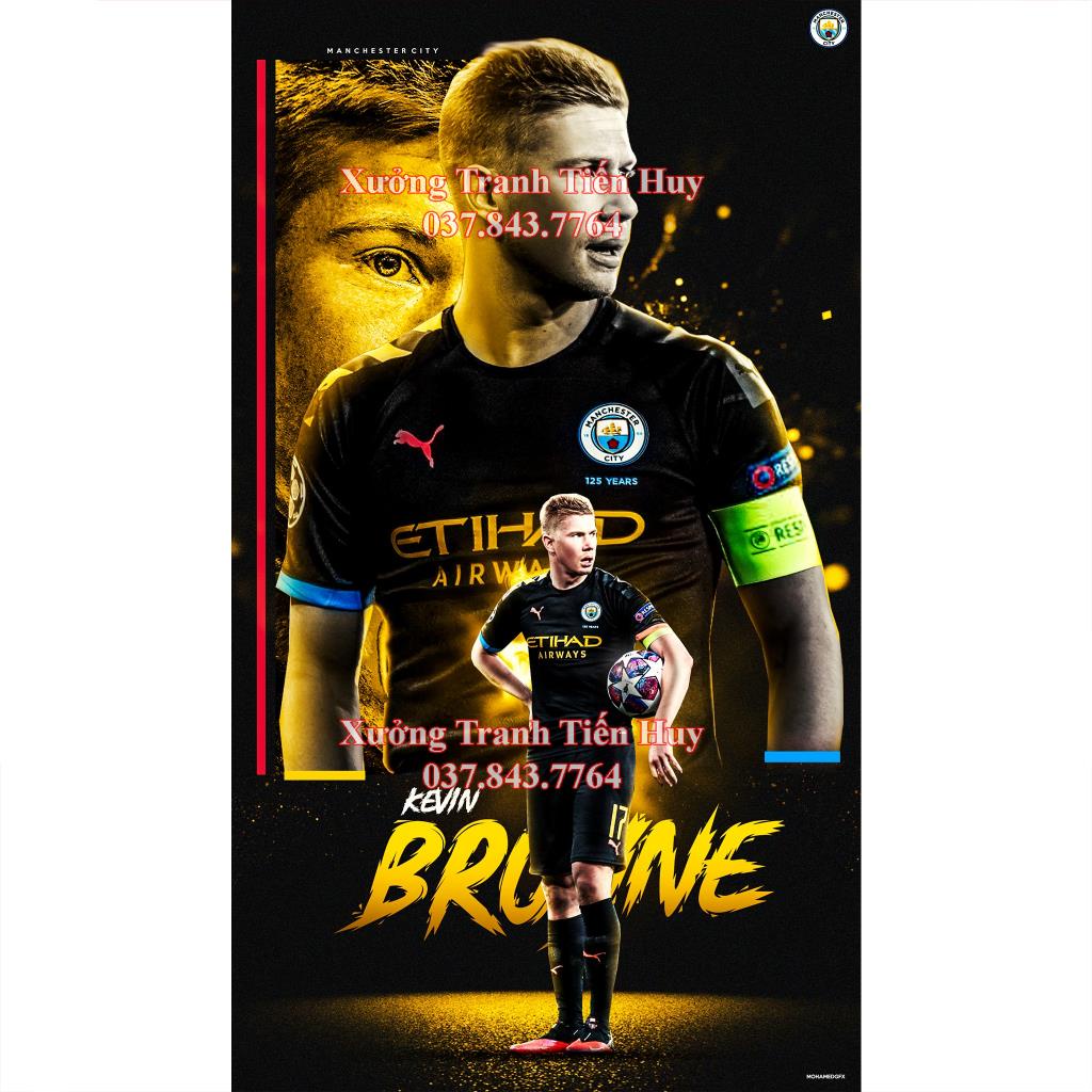Poster Kevin De Bruyne, Ảnh Dán Tường Kevin De Bruyne Cực Đẹp, Poster Bóng Đá Có Sẵn Keo Dán - Mới Nhất