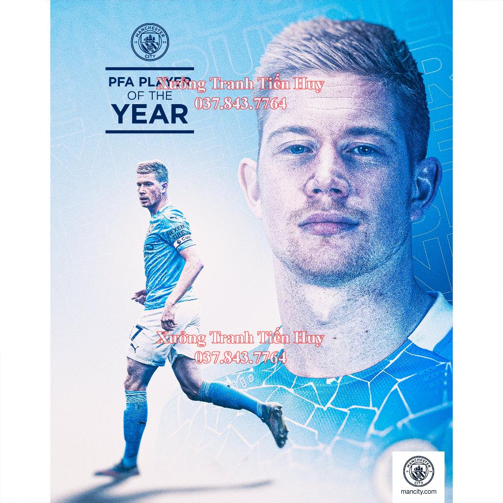 Poster Kevin De Bruyne, Ảnh Dán Tường Kevin De Bruyne Cực Đẹp, Poster Bóng Đá Có Sẵn Keo Dán - Mới Nhất