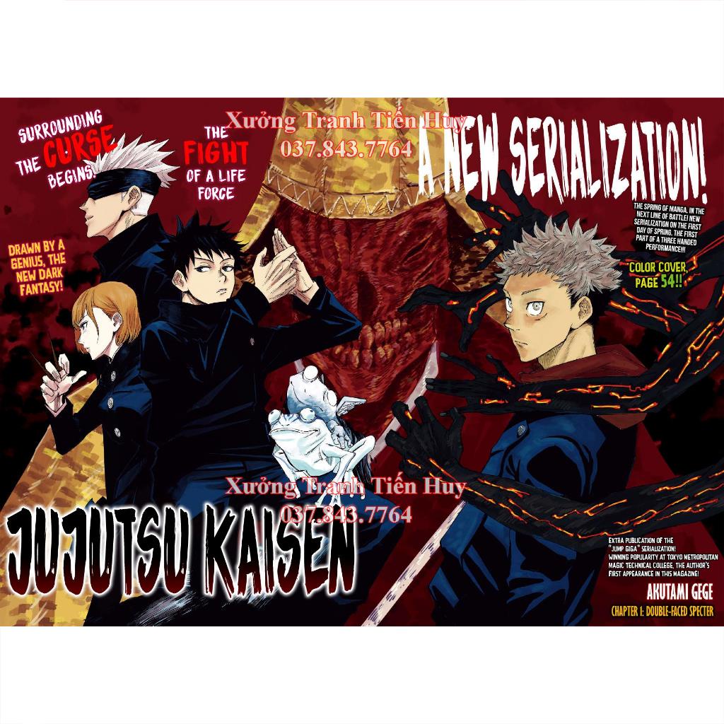 Tranh Dán Tường Anime Jujutsu Kaisen - Poster nhân vật hoạt hình Chú Thuật Hồi Chiến Mới Nhất - Có Sẵn Keo Dán