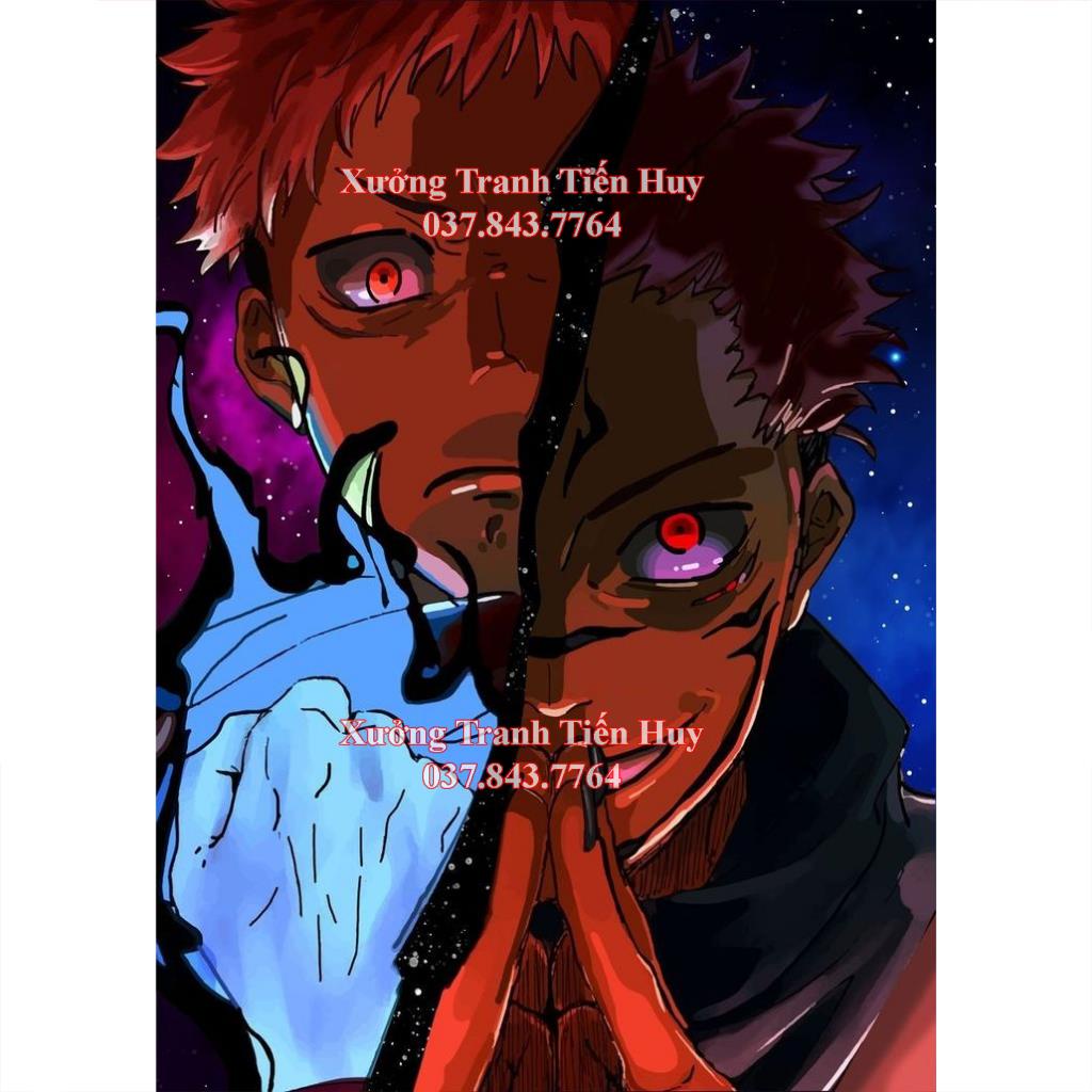 Tranh Dán Tường Anime Jujutsu Kaisen - Poster nhân vật hoạt hình Chú Thuật Hồi Chiến Mới Nhất - Có Sẵn Keo Dán