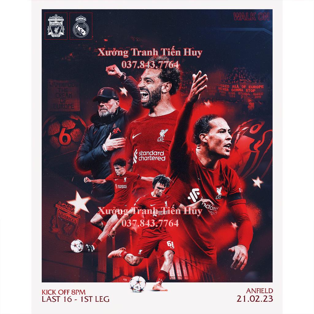 Poster Liverpool Dán Tường Cực Đẹp, Poster Bóng Đá Có Sẵn Keo Dán - Mới Nhất