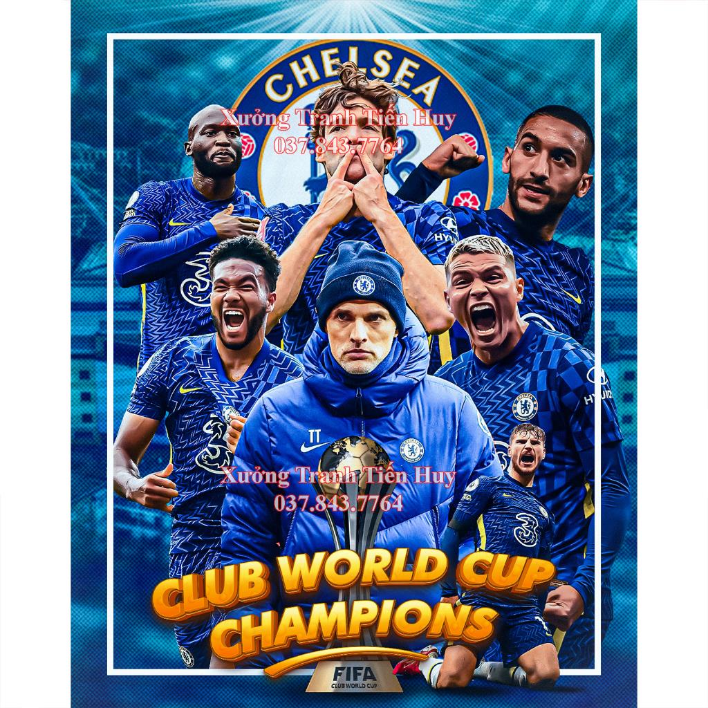 Poster Chelsea Dán Tường Cực Đẹp, Poster Bóng Đá Chelsea, Có Sẵn Keo Dán - Mới Nhất